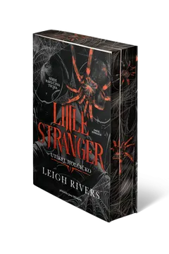 Kniha Little Stranger od Leigh Rivers s pavoukem na obálce, hororový román
